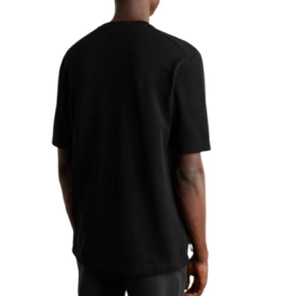 Zegna Cotton-Piqué T-Shirt Black Pocket 52/XL - Picture 3 of 10